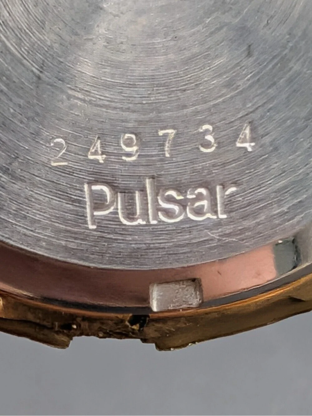 Vintage Pulsar Seiko Watch Case Shell Faceted Mineral Crystal Y563-8549 Parts